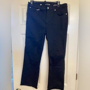 J. Crew Demi-Boot Cut Cropped Raw Hem Jeans